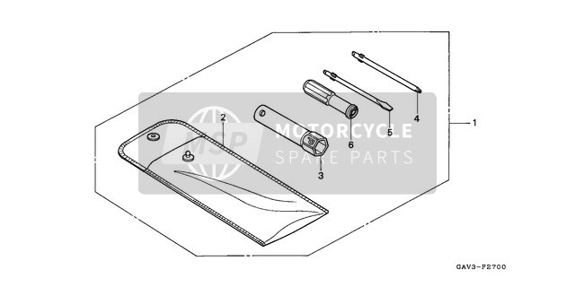 Honda SJ50 1995 Gereedschap voor een 1995 Honda SJ50